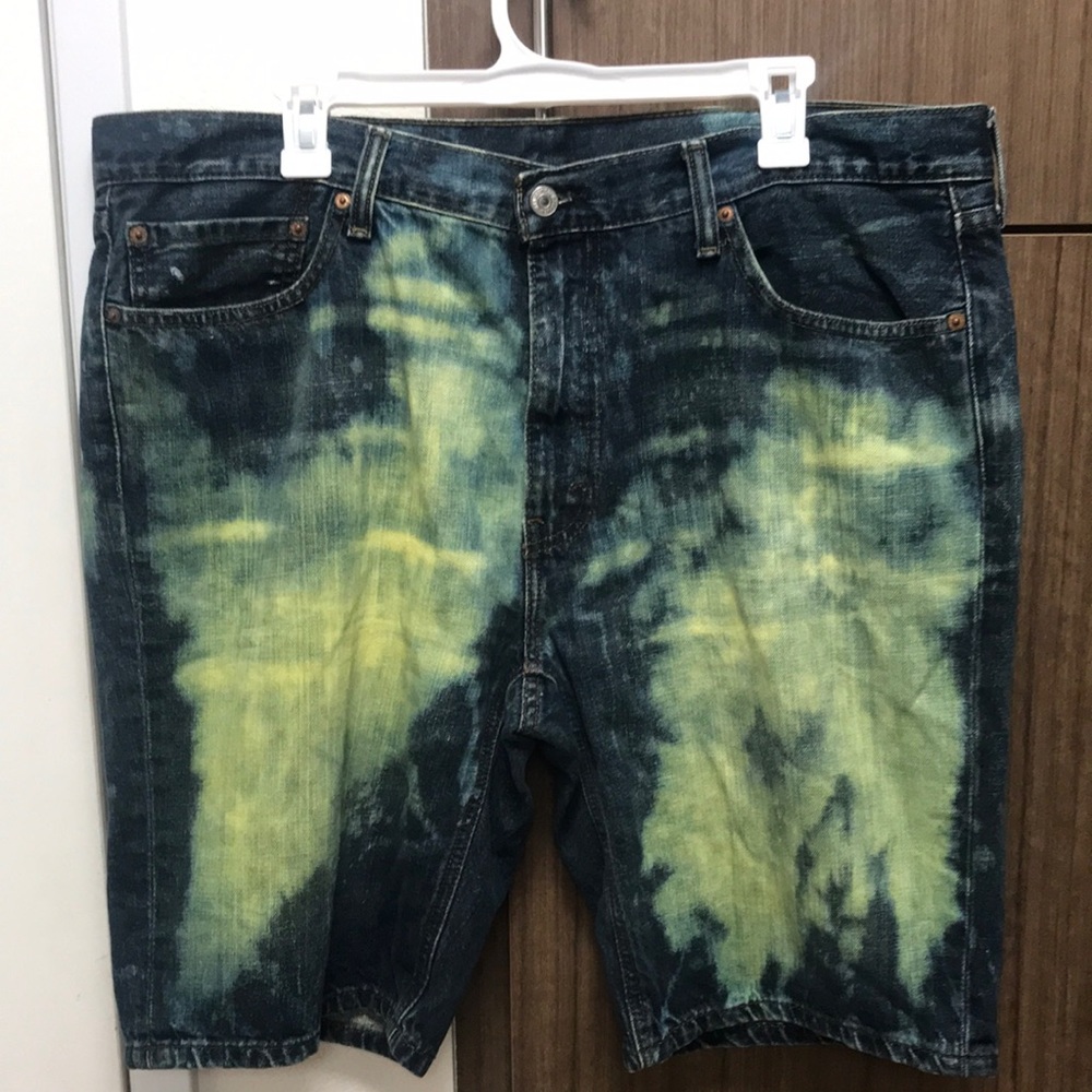 Bleached/Dyed Denim shorts
